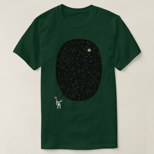 Astronaut Praten Over de Oneindige Kosmos door Tob T-shirt (Design voorkant)