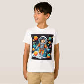 Astronaut print T-shirt (Voorkant volledig)