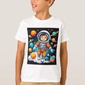 Astronaut print T-shirt (Voorkant)