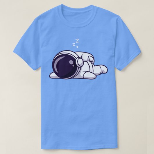 Astronaut Prone Cartoon T-shirt (Design voorkant)