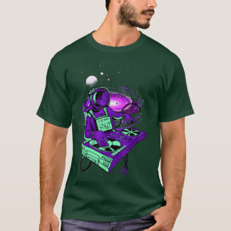 Astronaut Psychedelic Music DJ Mixer Psytrance Tec T-shirt