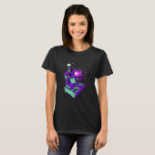 Astronaut Psychedelic Music Dj Mixer Psytrance Tec T-shirt (Voorkant volledig)