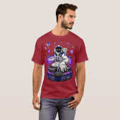 Astronaut Psychedelic Music DJ Psytrance Techno T-shirt (Voorkant volledig)