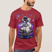 Astronaut Psychedelic Music DJ Psytrance Techno T-shirt (Voorkant)