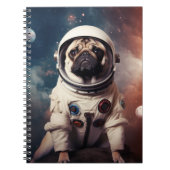 Astronaut PUG Kinder School Notitieboek (Voorkant)