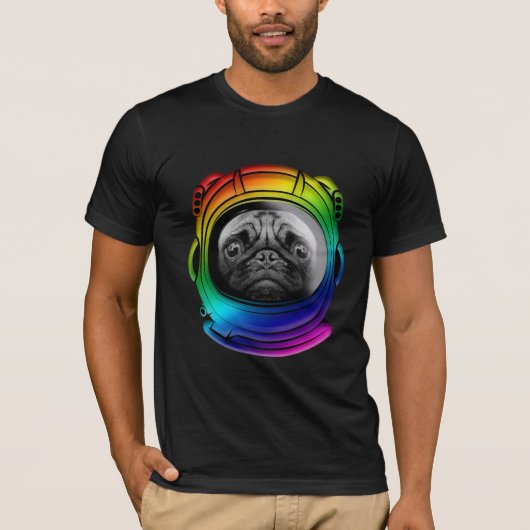 Astronaut Pug T-shirt (Voorkant)