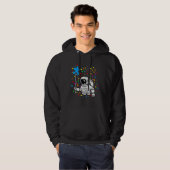 Astronaut Puzzle Piece Balloon Autism Awareness Sp Hoodie (Voorkant volledig)
