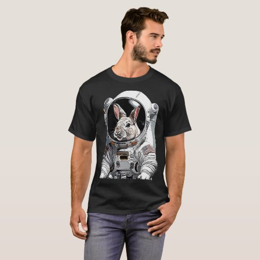 Astronaut Rabbit T-shirt (Voorkant volledig)