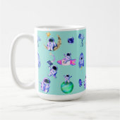 Astronaut raket aarde ruimte koffiemok (Links)