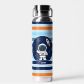 Astronaut Raket Buitenruimte Kinderen Waterfles (Achterkant)