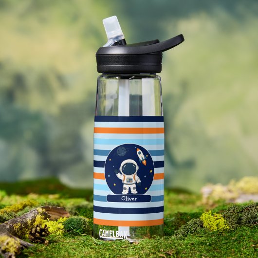 Astronaut Raket Buitenruimte Kinderen Waterfles (Buiten (Gedraaid) )
