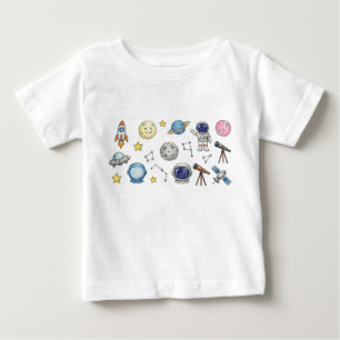 astronaut raket kinderen tekening kleurpotlood kl