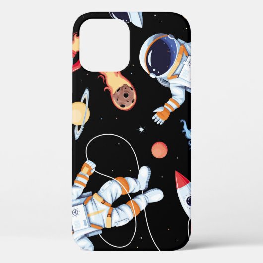 Astronaut raket:  ruimte naadloos patroon Case-Mate iPhone case (Achterkant)