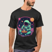 "Astronaut Ramen Noodle  – Leuke Ruimte Grafiek T-shirt (Voorkant)