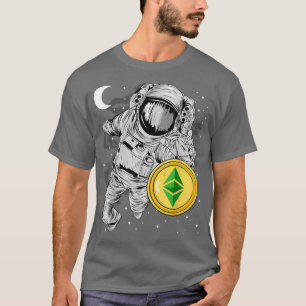 Astronaut Reaching Ethereum Classic ETH Coin to th T-shirt