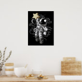 Astronaut Reaching for the Star Poster (Keuken)