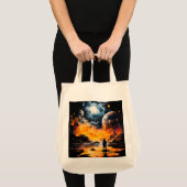 Astronaut Reiziger Kosmische Horizon Reis Tote Bag (Voorkant (product))