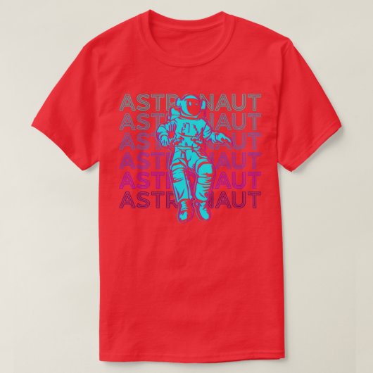 Astronaut Retro Astronaut Gift T-shirt (Design voorkant)