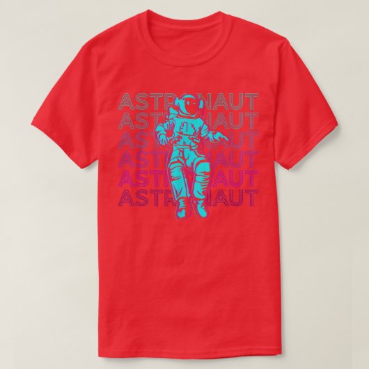 Astronaut Retro Astronaut T-Shirt (Design voorkant)