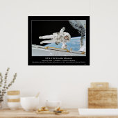 Astronaut Rex J. Walheim naast International Spa Poster (Keuken)