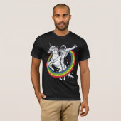 Astronaut Ridder Eenhoorn T-Shirt (Voorkant volledig)