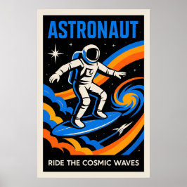 Astronaut: Ride de Kosmische Golven Poster