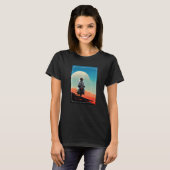 Astronaut Riding A Motorcycle In Space  1 T-shirt (Voorkant volledig)