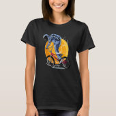 Astronaut Riding Bmx Moon Space Boys Girls Kids As T-shirt (Voorkant)
