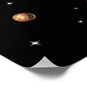 Astronaut Riding Pizza Slice Poster (Hoek)