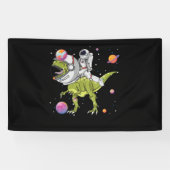 Astronaut Riding T-Rex Dinosaur Astro T-Rex Spandoek (Horizontaal)
