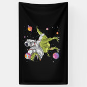 Astronaut Riding T-Rex Dinosaur Astro T-Rex Spandoek (Verticaal)
