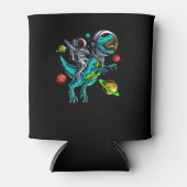 Astronaut Riding T-Rex Dinosaurus Blikjeskoeler (Voorkant)