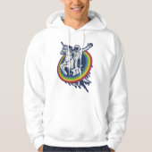 Astronaut Riding Unicorn Hoodie (Voorkant)