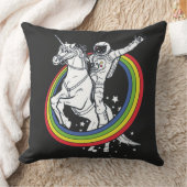 Astronaut Riding Unicorn Kussen (Deken)