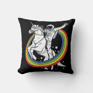 Astronaut Riding Unicorn Kussen