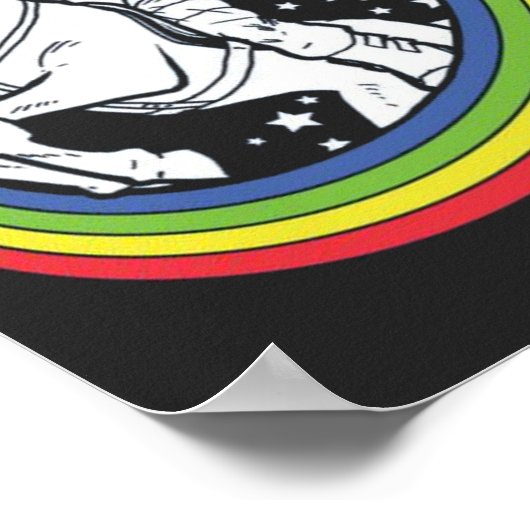 Astronaut Riding Unicorn Poster (Hoek)