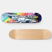 Astronaut Riding Unicorn Rainbow Board, ontwerper Persoonlijk Skateboard (Horizontaal)
