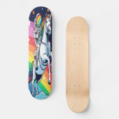 Astronaut Riding Unicorn Rainbow Board, ontwerper Persoonlijk Skateboard (Voorkant)