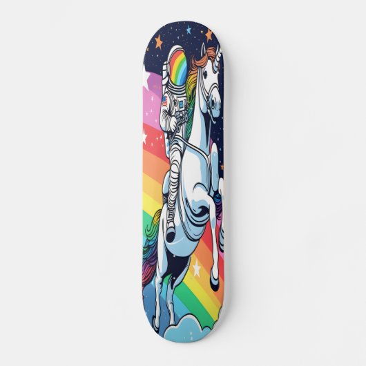Astronaut Riding Unicorn Rainbow Board, ontwerper Persoonlijk Skateboard (Voorkant)