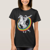 Astronaut Riding Unicorn T-shirt (Voorkant)