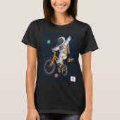 Astronaut Rijden een BMX T-Shirt ontwerp (Voorkant)