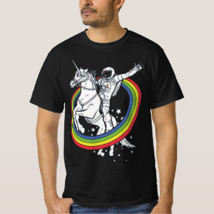 Astronaut Rijden Eenhoorn, Grappige Buitenruimte T-shirt