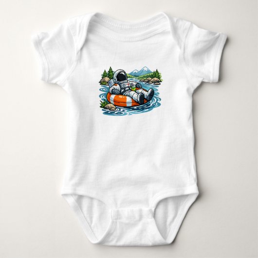 Astronaut Rivier Tubing Romper (Voorkant)