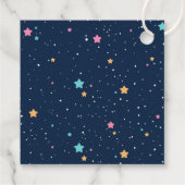 Astronaut Rocket Buitenruimte 1ste verjaardag Bedankjes Labels (Achterkant)