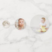 Astronaut Rocket Buitenruimte 1ste verjaardag Confetti (Achterkanten)