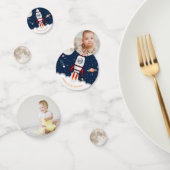 Astronaut Rocket Buitenruimte 1ste verjaardag Confetti (Groep)