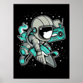 Astronaut Rocket Ride and Tunes Poster (Voorkant)