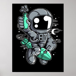 Astronaut Rocket Ride Poster