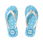 Astronaut Rocket Ship Planets aanpassen Kinder Teenslippers (Voetbed)