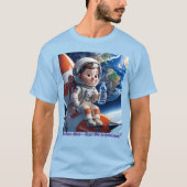 Astronaut Rocket Space Adventure Grafisch T-shirt (Voorkant)
